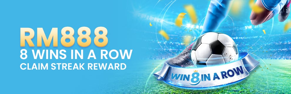 Win 8 Streak Get Free RM888