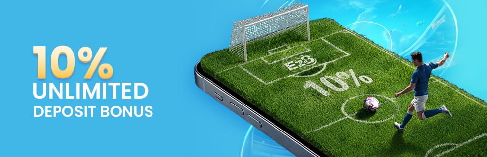 10% Sportsbook Unlimited Bonus
